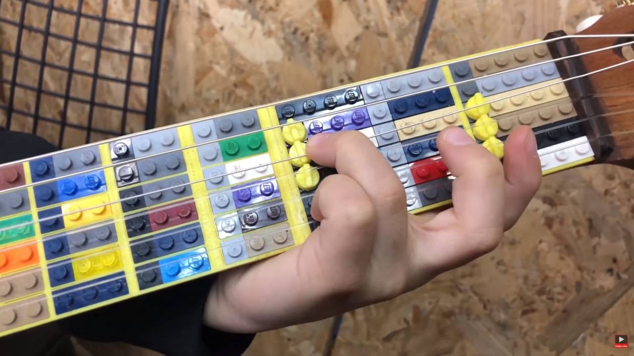 This microtonal guitar made from Lego sounds incredible (video