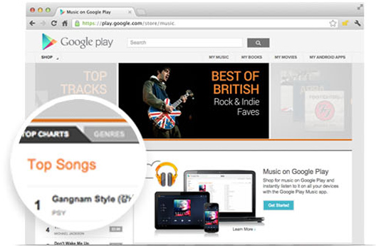 google play music store in uk