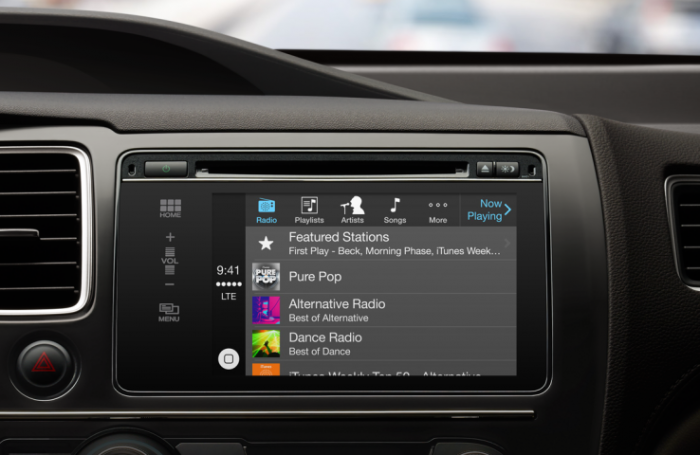 apple carplay music streaming in car automation service