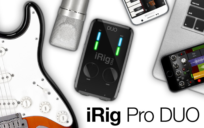 IK’s iRig Pro Duo Offers 2-track Recording Anywhere