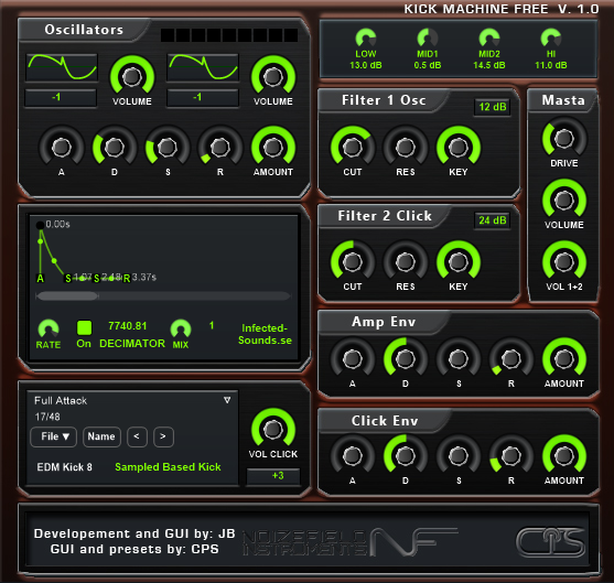 Great Free Kick & Bass Drum Plugin From Infected Sounds – Kick Machine