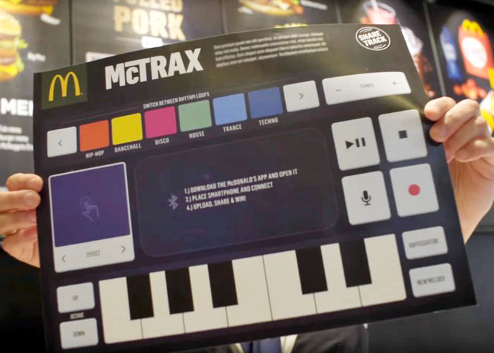 DJ and Produce Tracks With Your Placemat At McDonald’s In The Netherlands