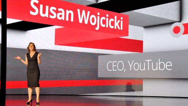 YouTube CEO Susan Wojcicki speaks at the annual Brandcast in 2014