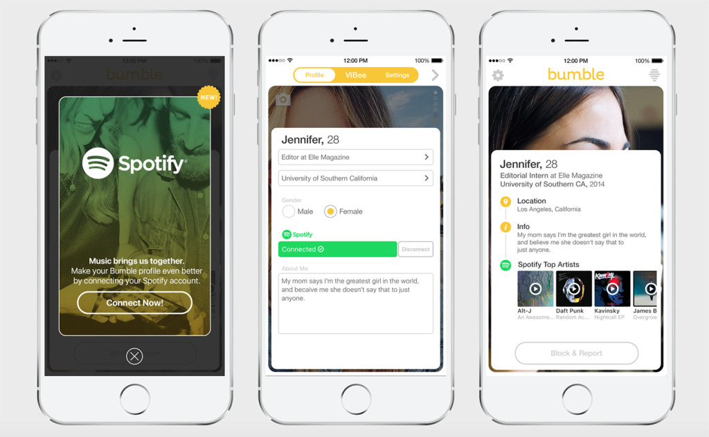 Spotify partner with dating app Bumble to match your music tastes