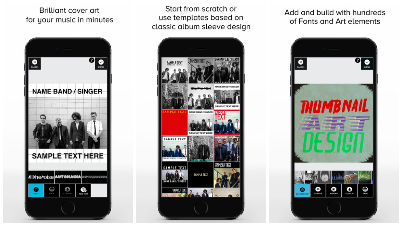 Create professional Album art in minutes with an iOS app