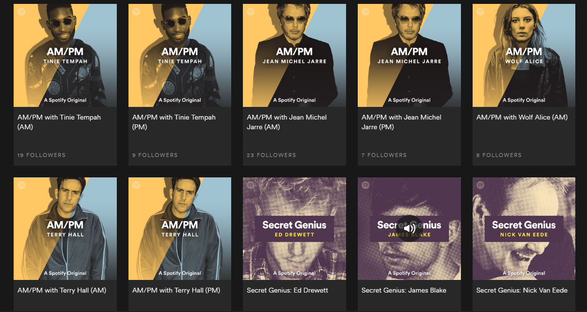 Spotify take on Beats 1 with artist hosted radio shows featuring James Blake, Jean-Michel Jarre, and many others