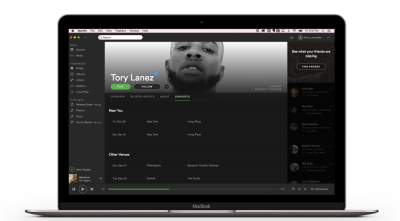 Seeing your favourite artists just got easier as Spotify add ‘Concerts’ on every artist page