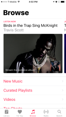 Apple Music new app application update