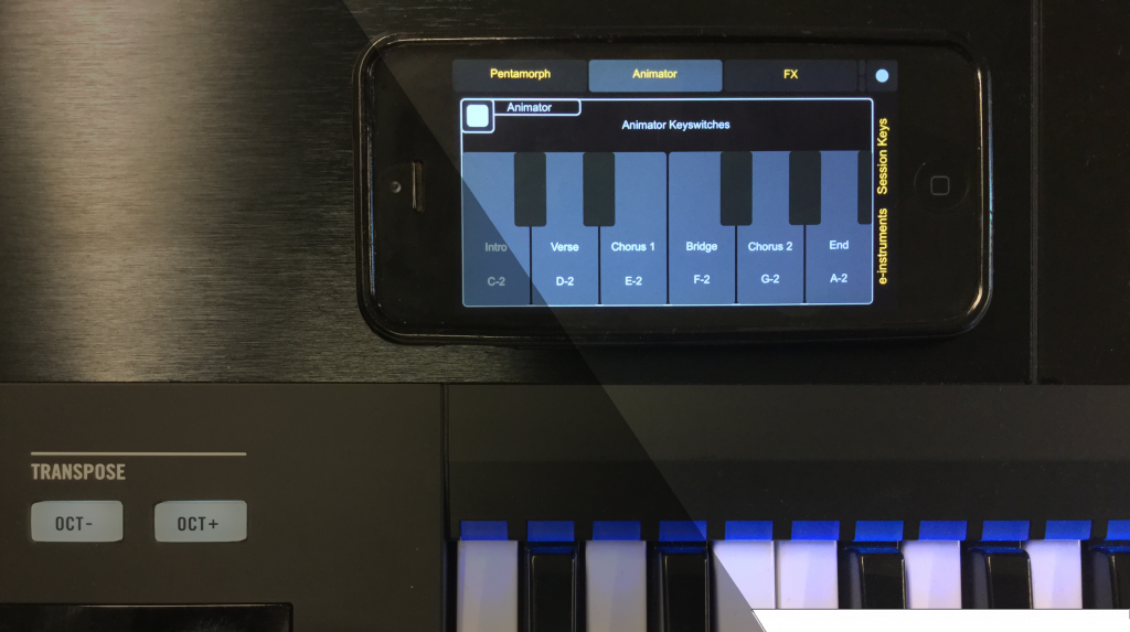 Control session keys with your mobile with e-instruments’ new controller app