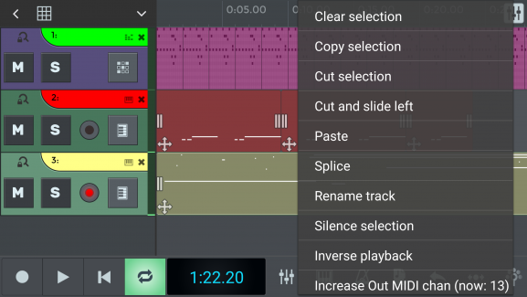 N-Track mobile DAW music production creation MIDI