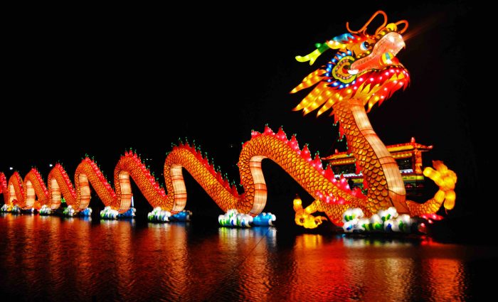 Apple Beats headphones New Year celebrations China Chinese dragon lantern