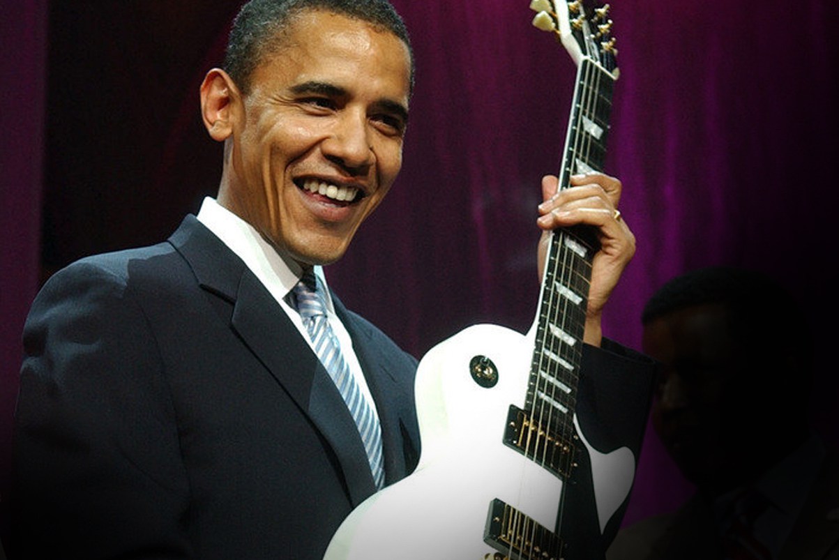 President Barack Obama: “I’m still waiting for my job at Spotify”