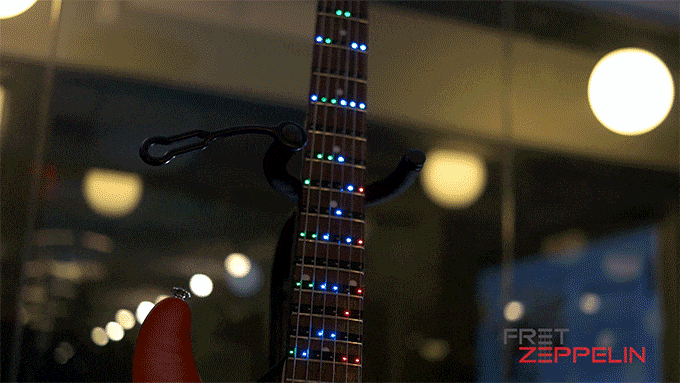 Fret Zeppelin makes guitar easy with LED lights as your teacher