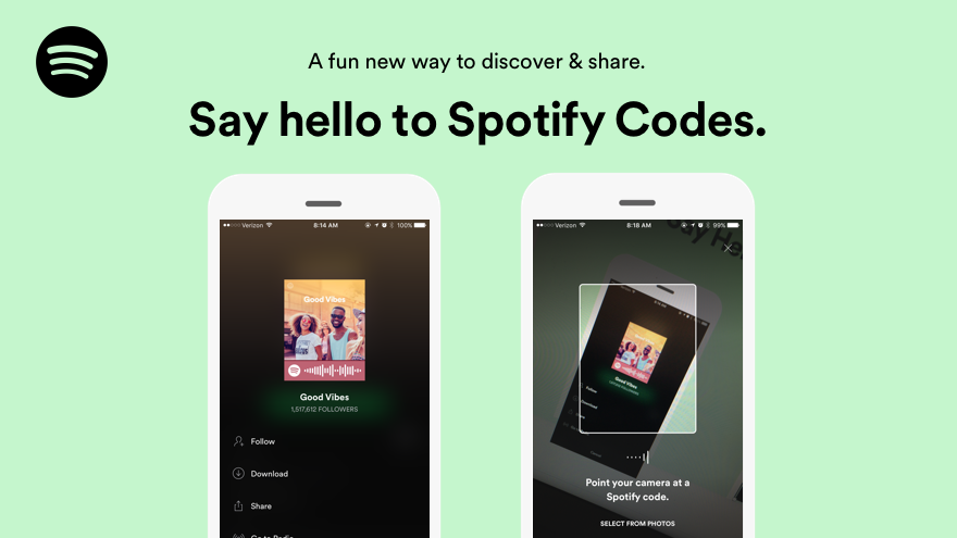 Spotify Codes lets you take a picture to access EVERYTHING on Spotify