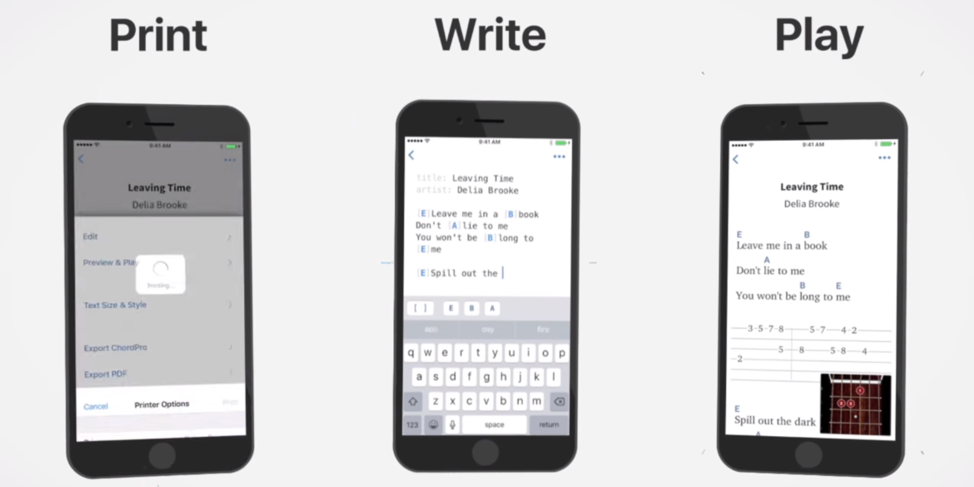 Transform your music onto the page with this simple tab app