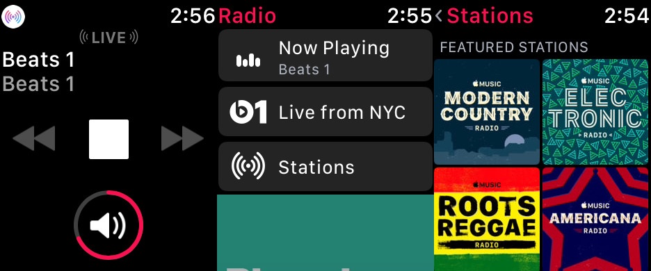 Introducing the new radio app playing Beats 1 on Apple Watch