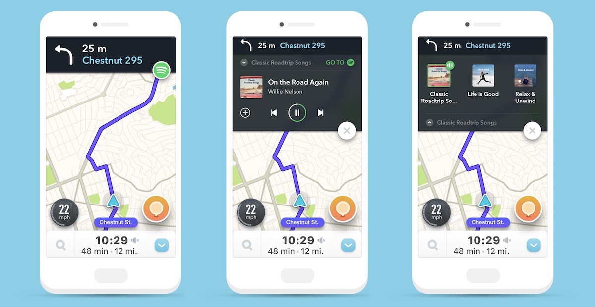 Waze and Spotify soundtrack your drives, now on iOS