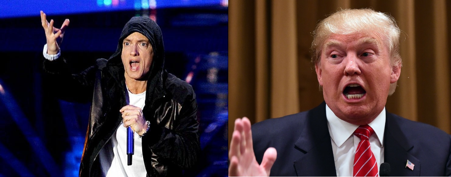 Eminem drops surprise freestyle attack on US President Trump