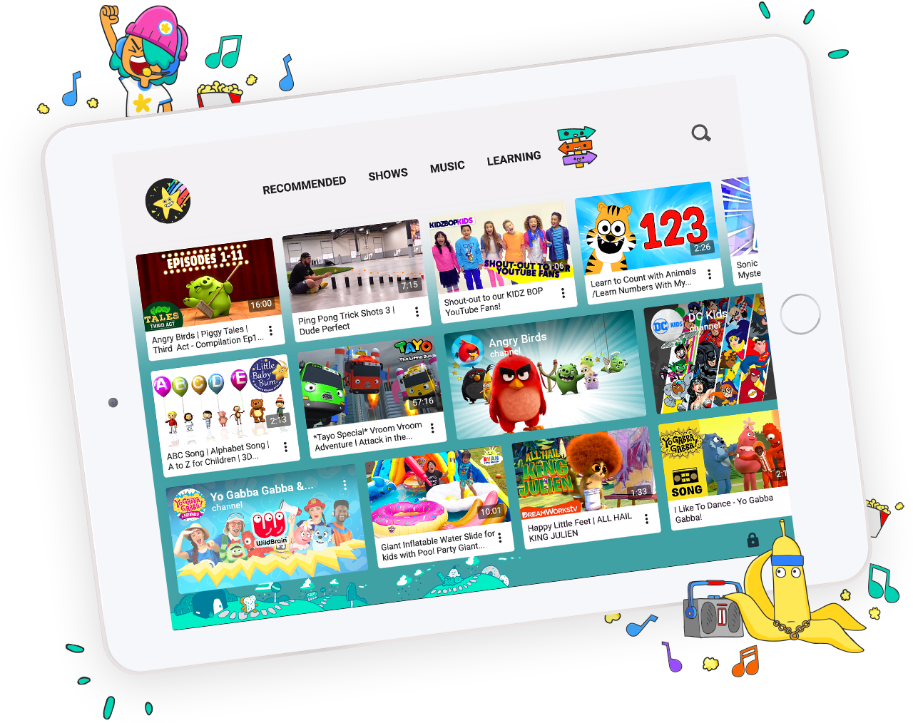 Kids get an exciting new YouTube with a cool new look and their own profiles