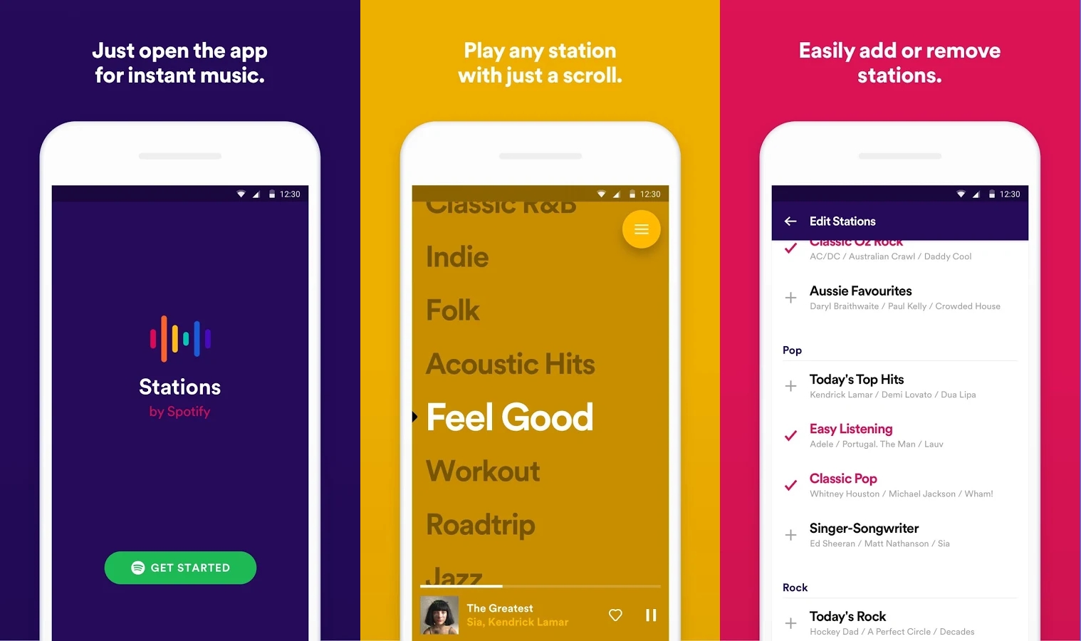 Spotify have a new app Stations that’s all about playlists