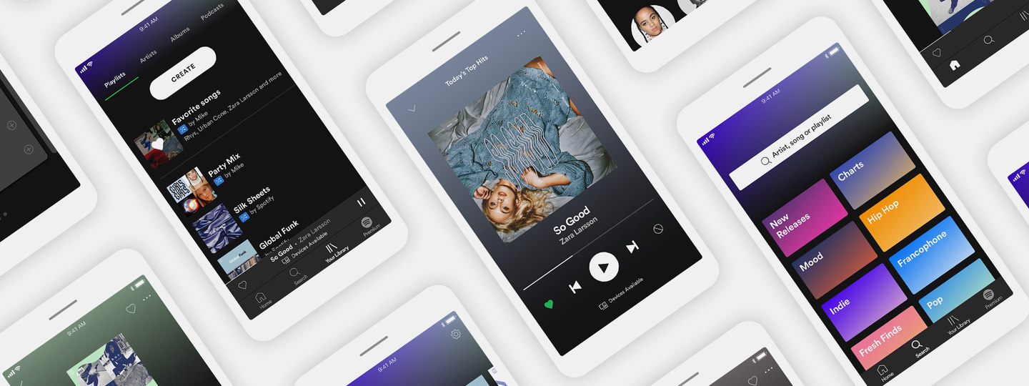 Spotify’s re-designed app brings on-demand streaming to free users