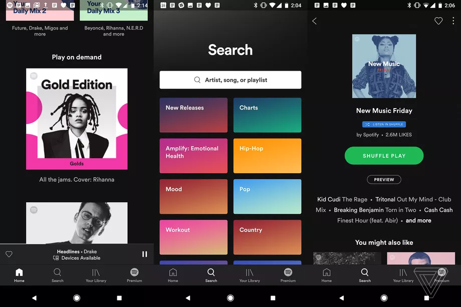 Spotify mobile gets a makeover and on-demand listening for free users