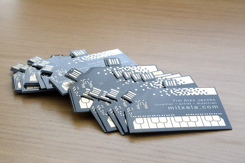 Make business fun with these MIDI instrument business cards
