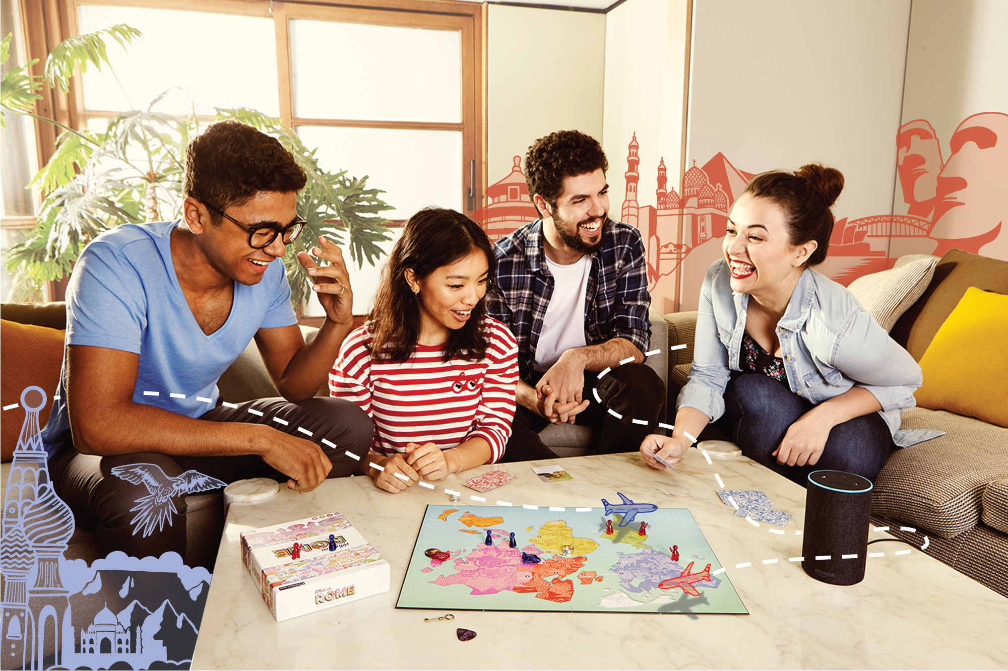 Meet people around the world with games on Alexa and Google Assistant