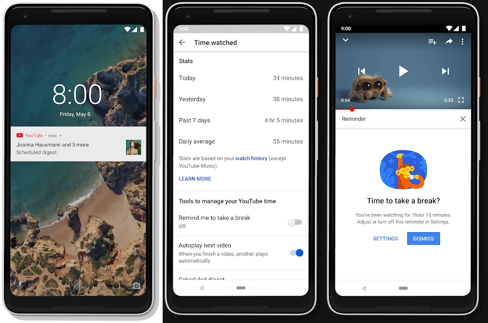 YouTube’s new mobile app tracks your time watching videos