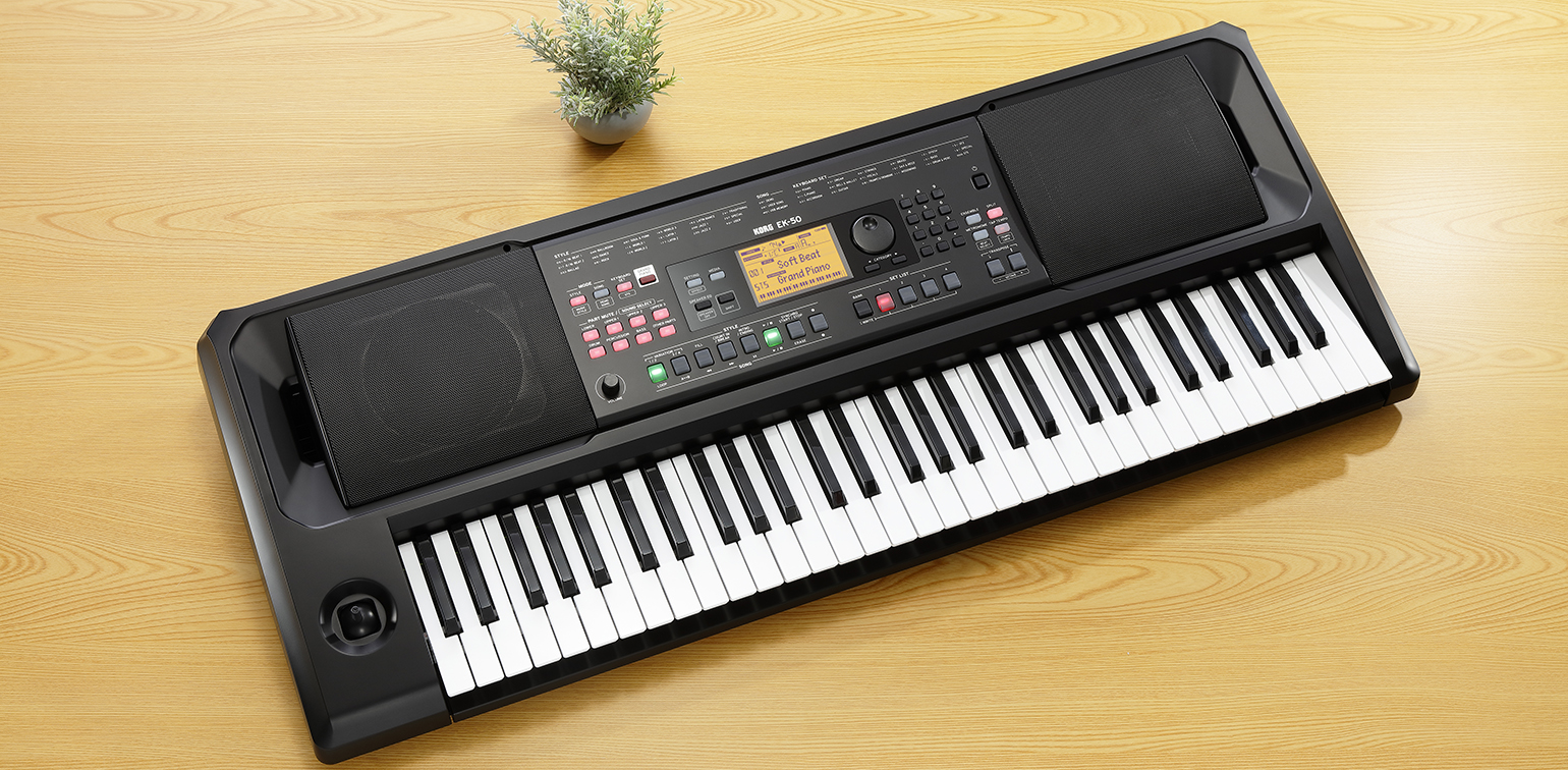 This Korg keyboard plays with you to help you learn