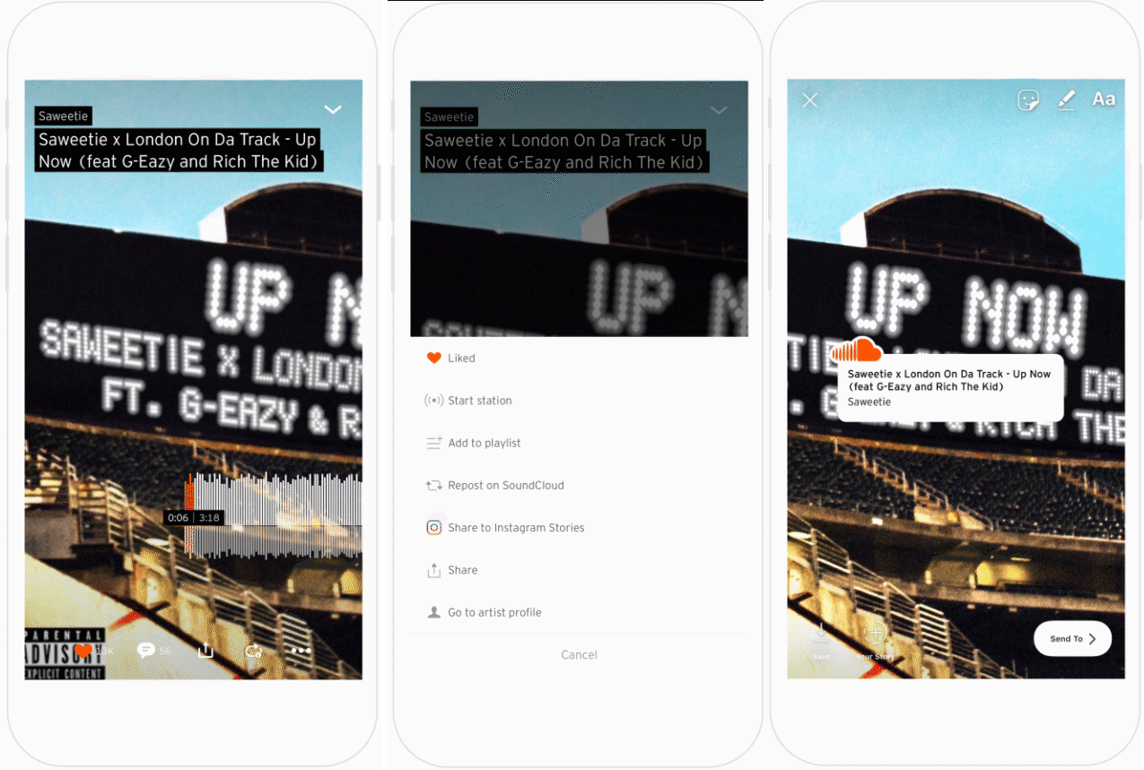 Get people listening on Instagram with SoundCloud shares