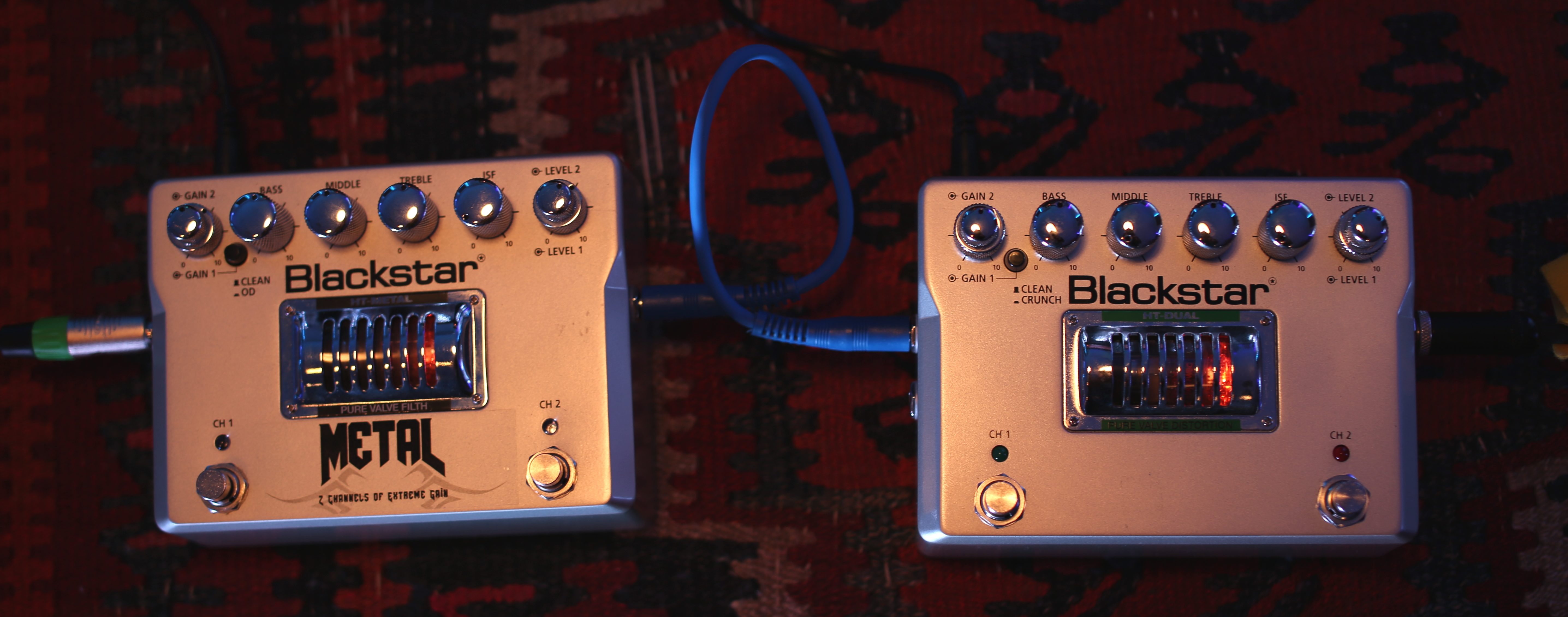 Blackstar HT Dual and HT Metal are 2 of the beefiest distortion 