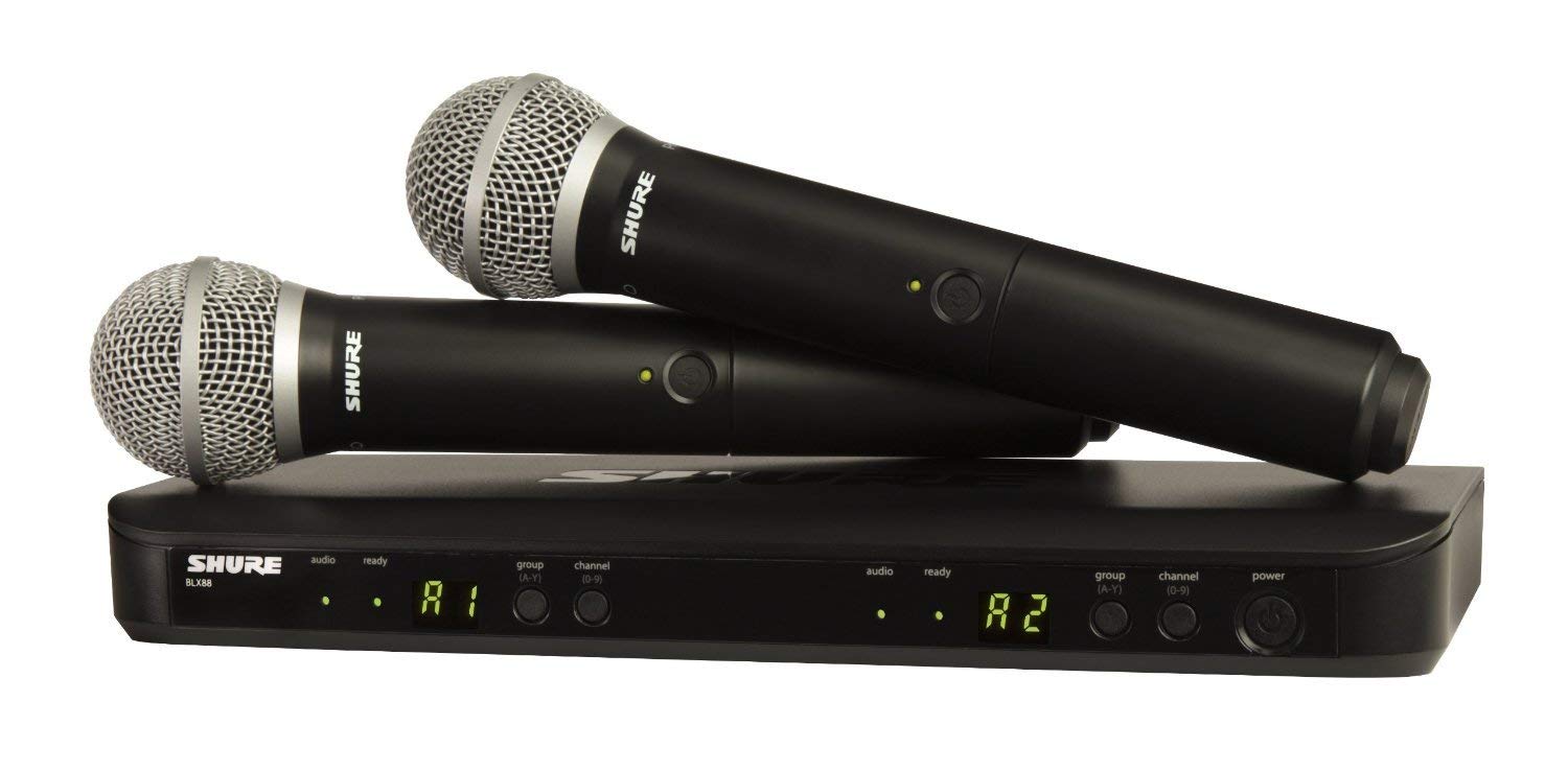 Shure Dual channel wireless system microphones receiver black friday cyber monday deals