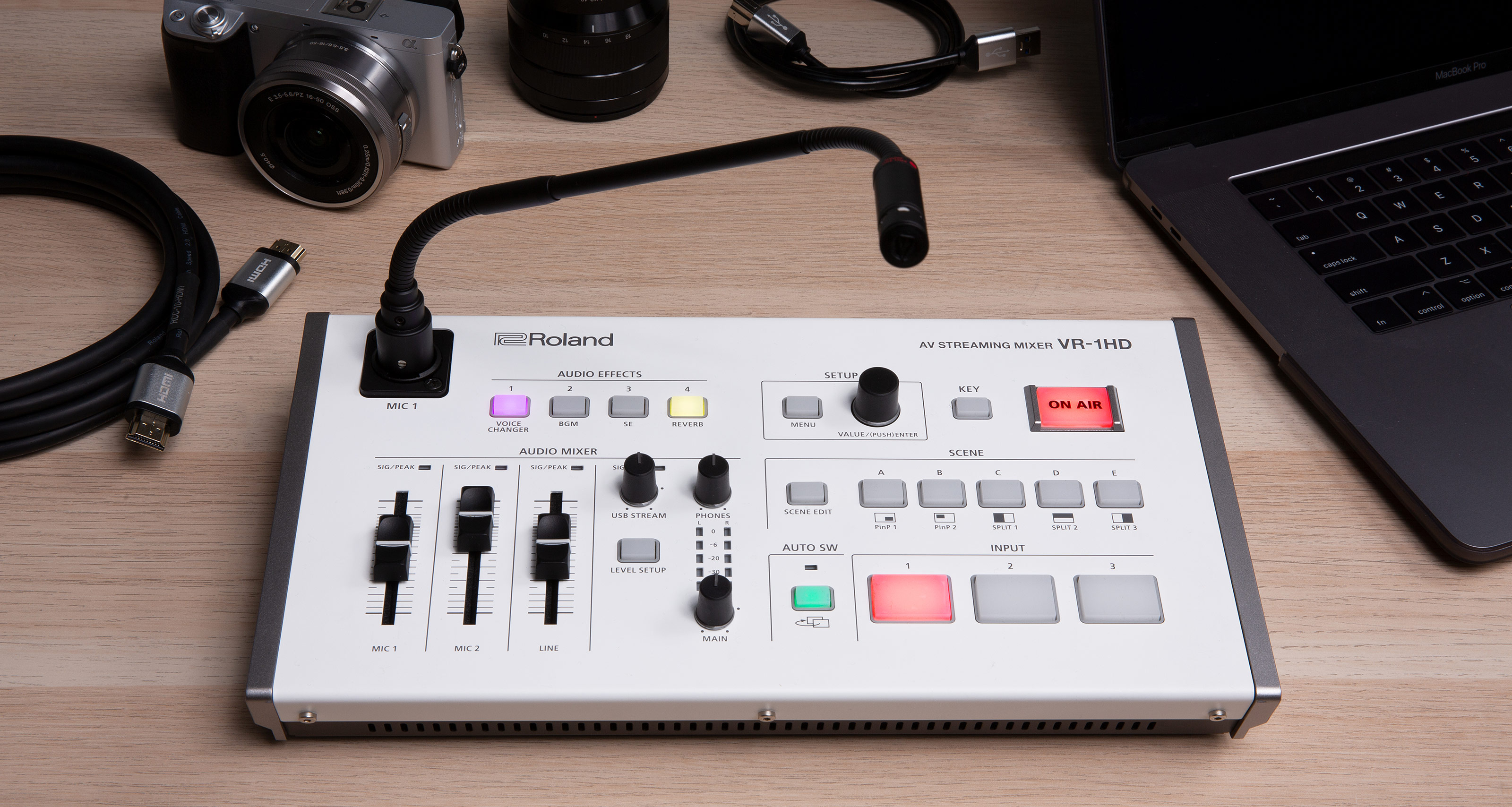 Roland are launching a multi-camera mixing desk for live streaming