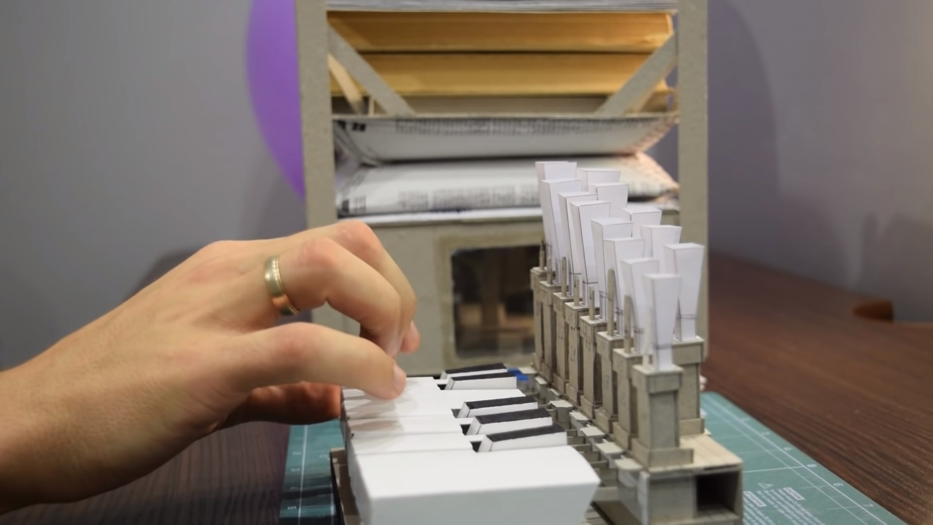 This tiny paper organ can actually be played!