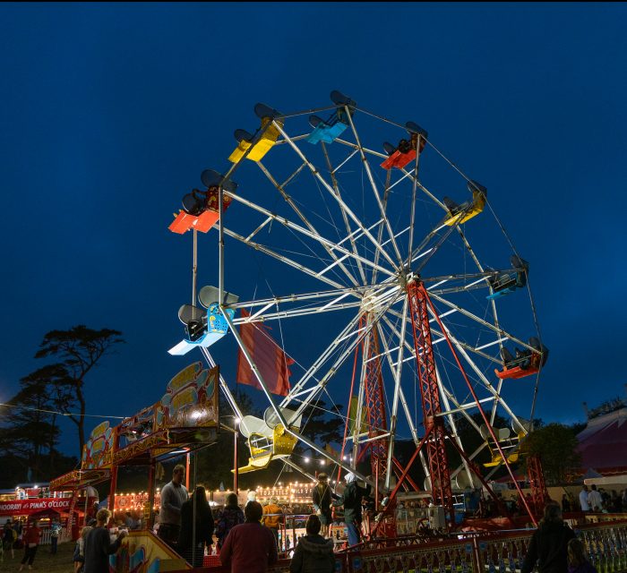 Great Estate festival  playground kids childrens fairground ferris wheel cornish music cornwall festival