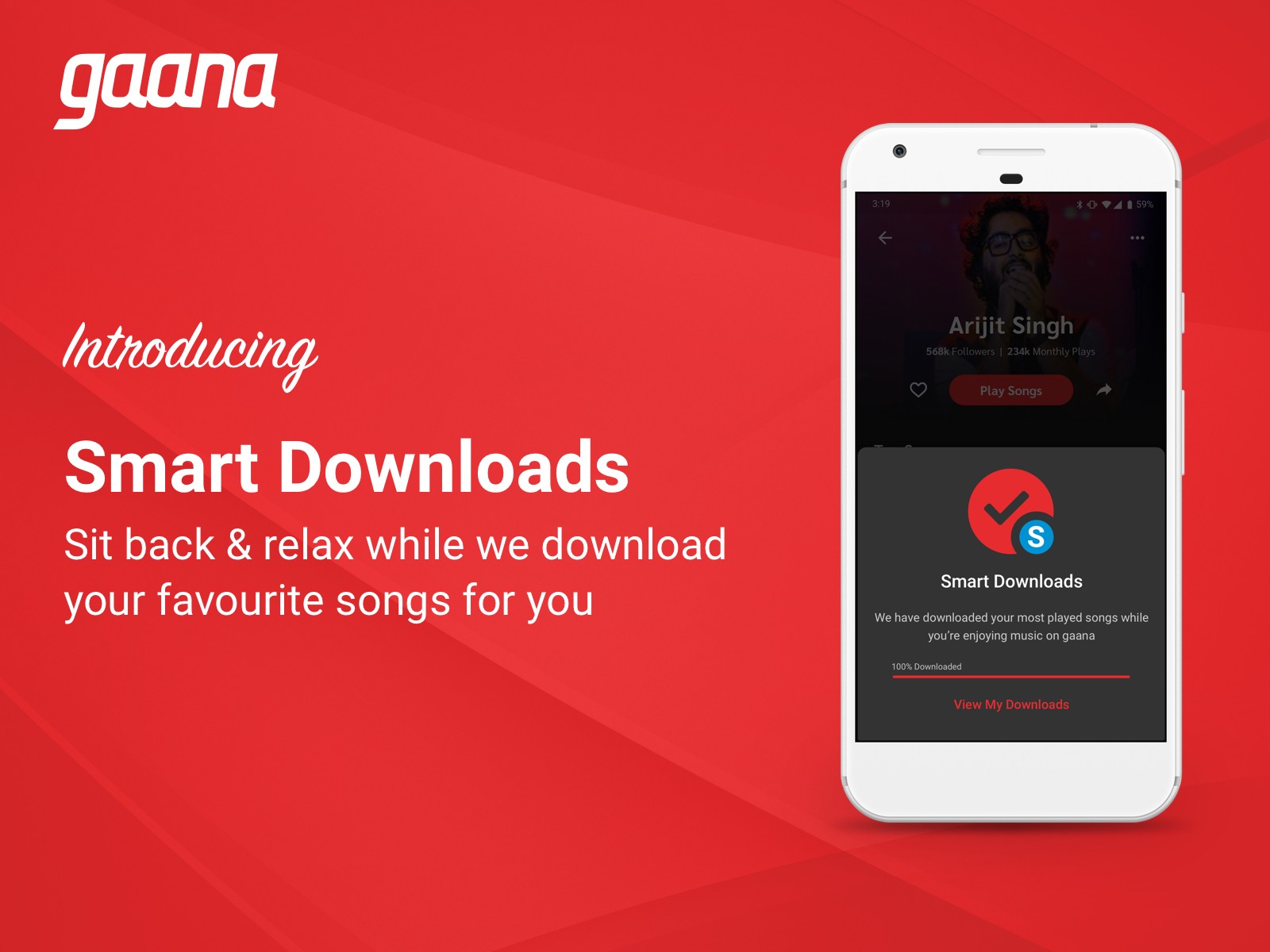 Gaana adds feature to download the songs you love for you