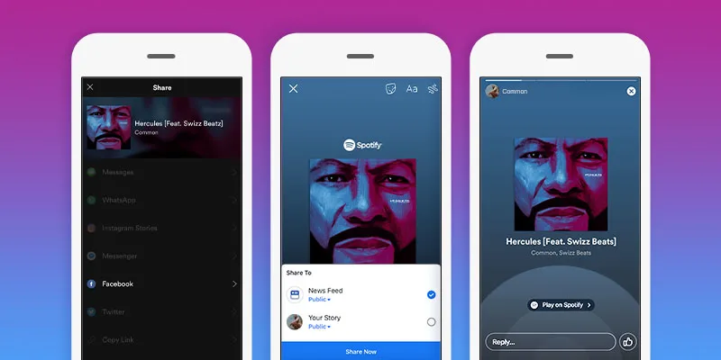 Share the music you love from Spotify now on Facebook