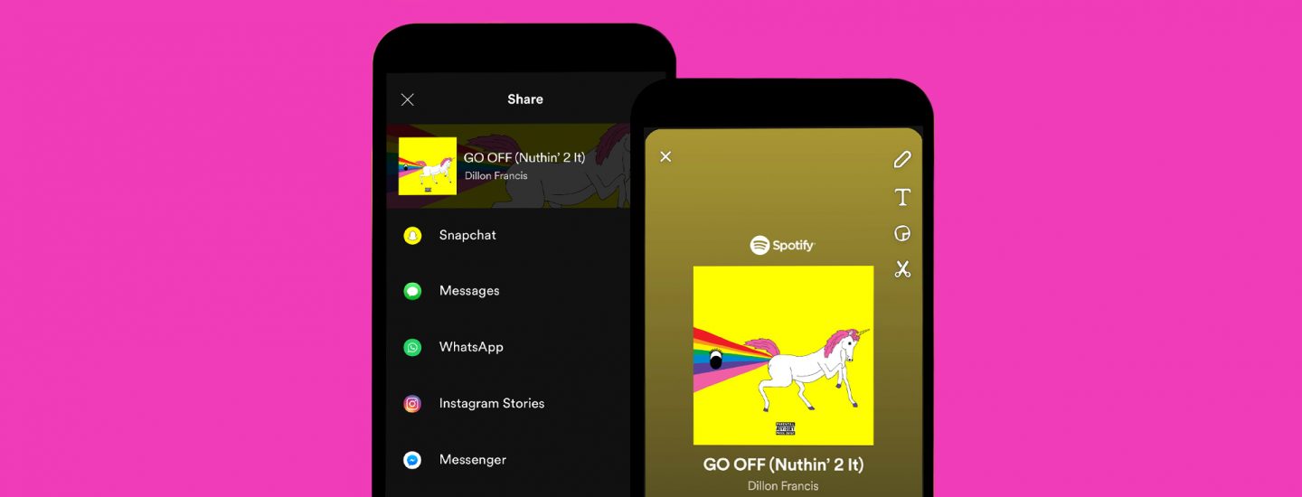 Share your favourite songs on Snapchat with Spotify