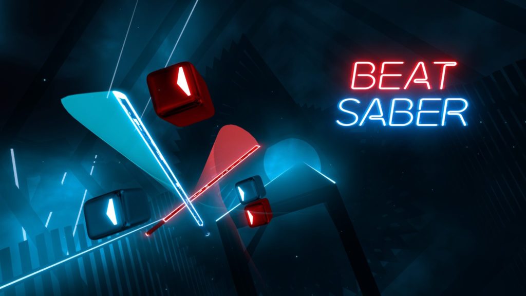 Guitar hero with lighsabers game, Beat Saber bought by Facebook