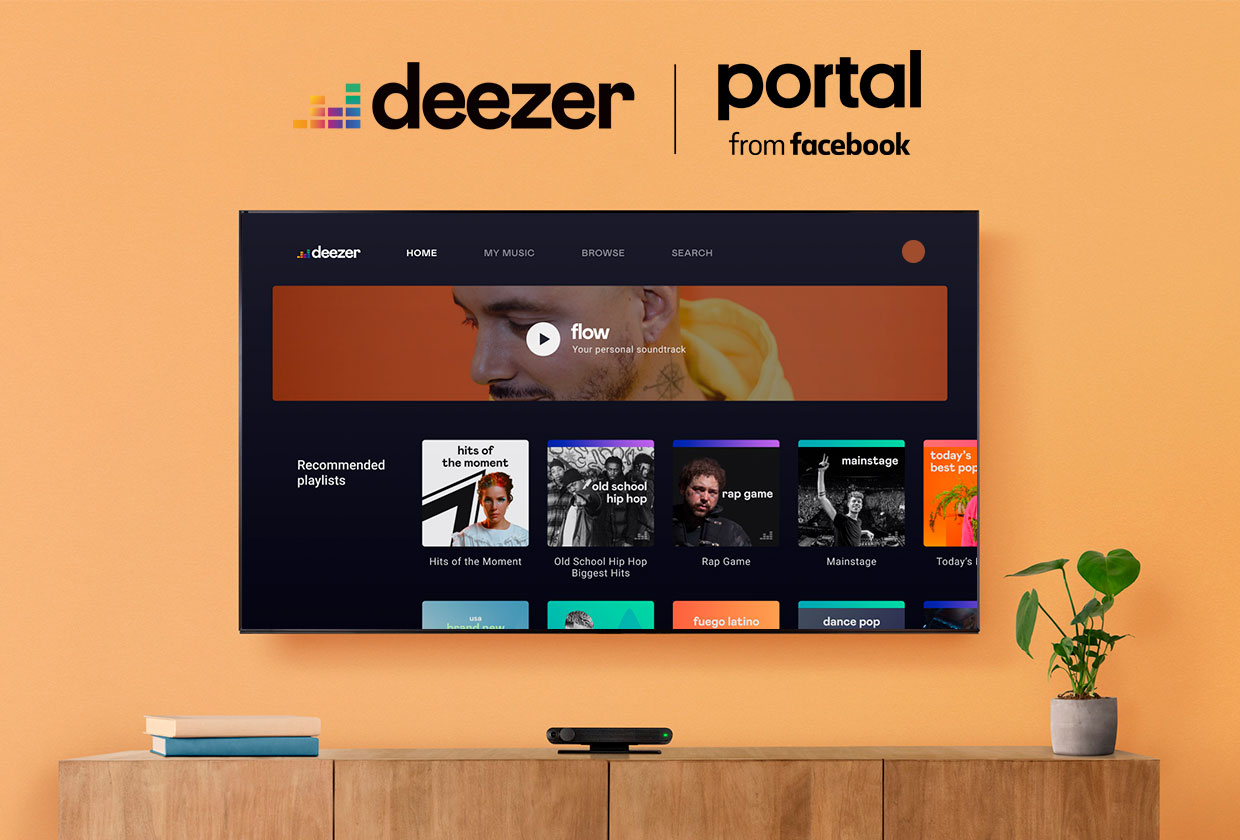 Deezer has been added to Facebook Portal TV