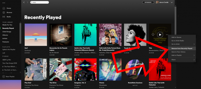 How to clear 'Recently Played' in your Spotify library - RouteNote Blog