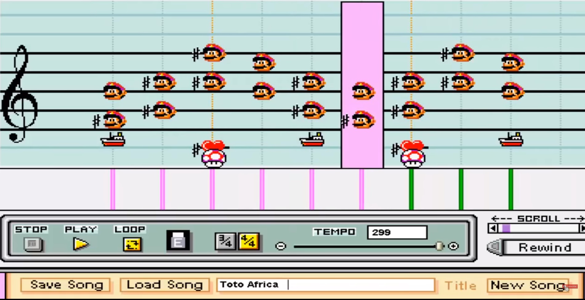 Enter the world of Mario Paint Composer, music made from Mario sounds