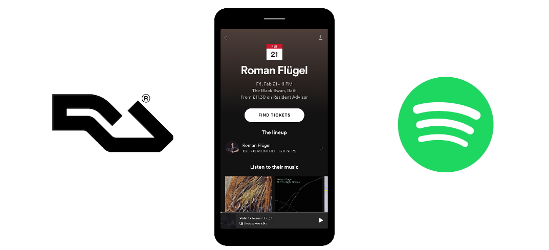 Spotify team up with Resident Advisor to send listeners to gigs
