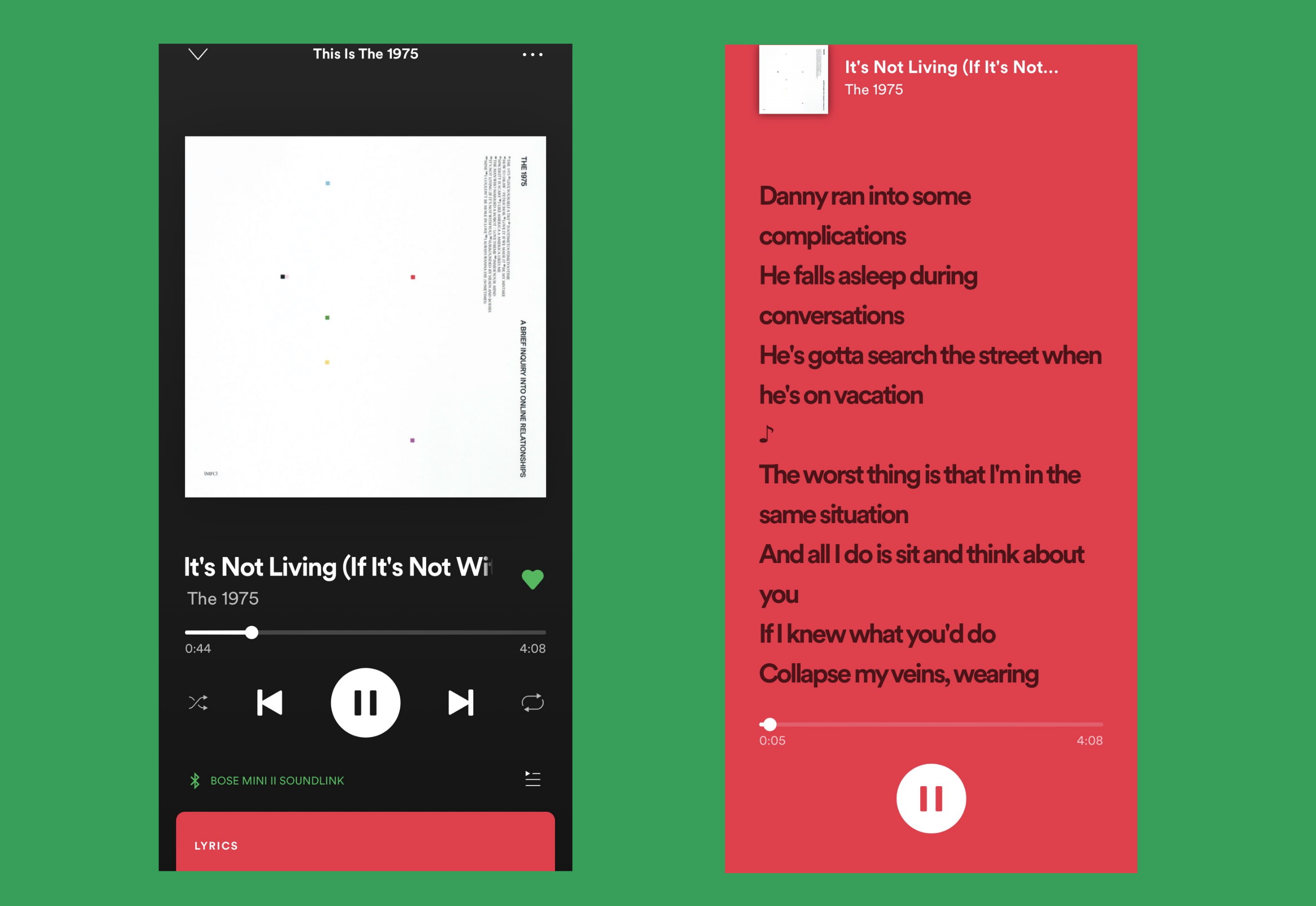 Spotify are looking into lyrics that play as you listen