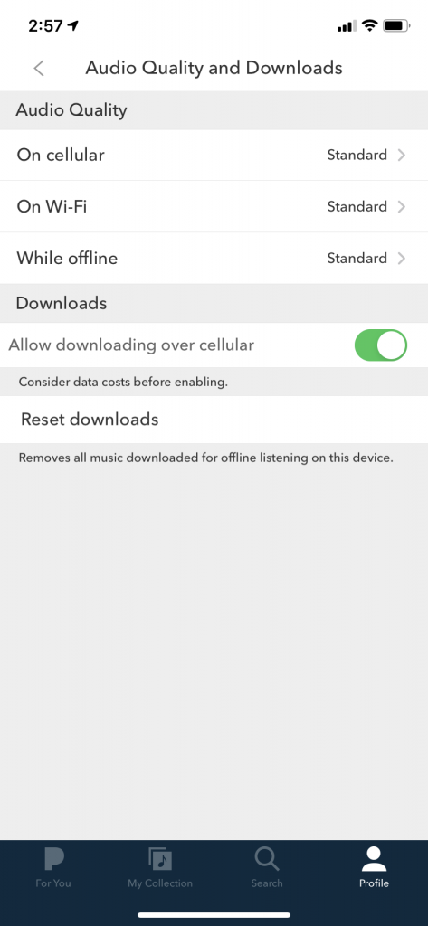 Allow downloading over cellular