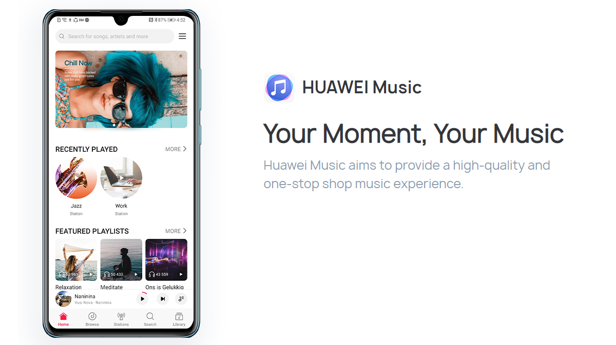 Huawei gets the approval of all 3 major labels for Spotify rivalling music app