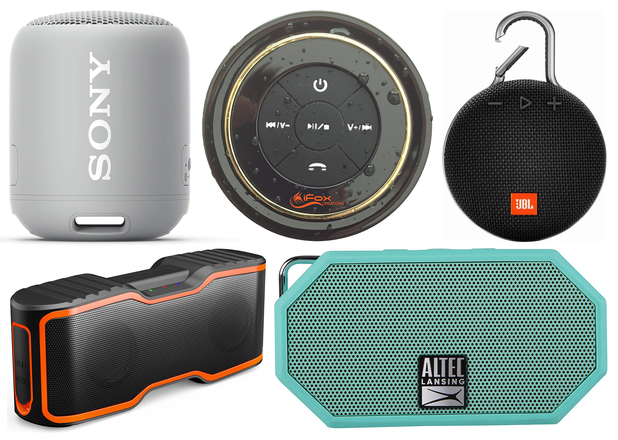 Top 5 waterproof portable bluetooth speakers under $50