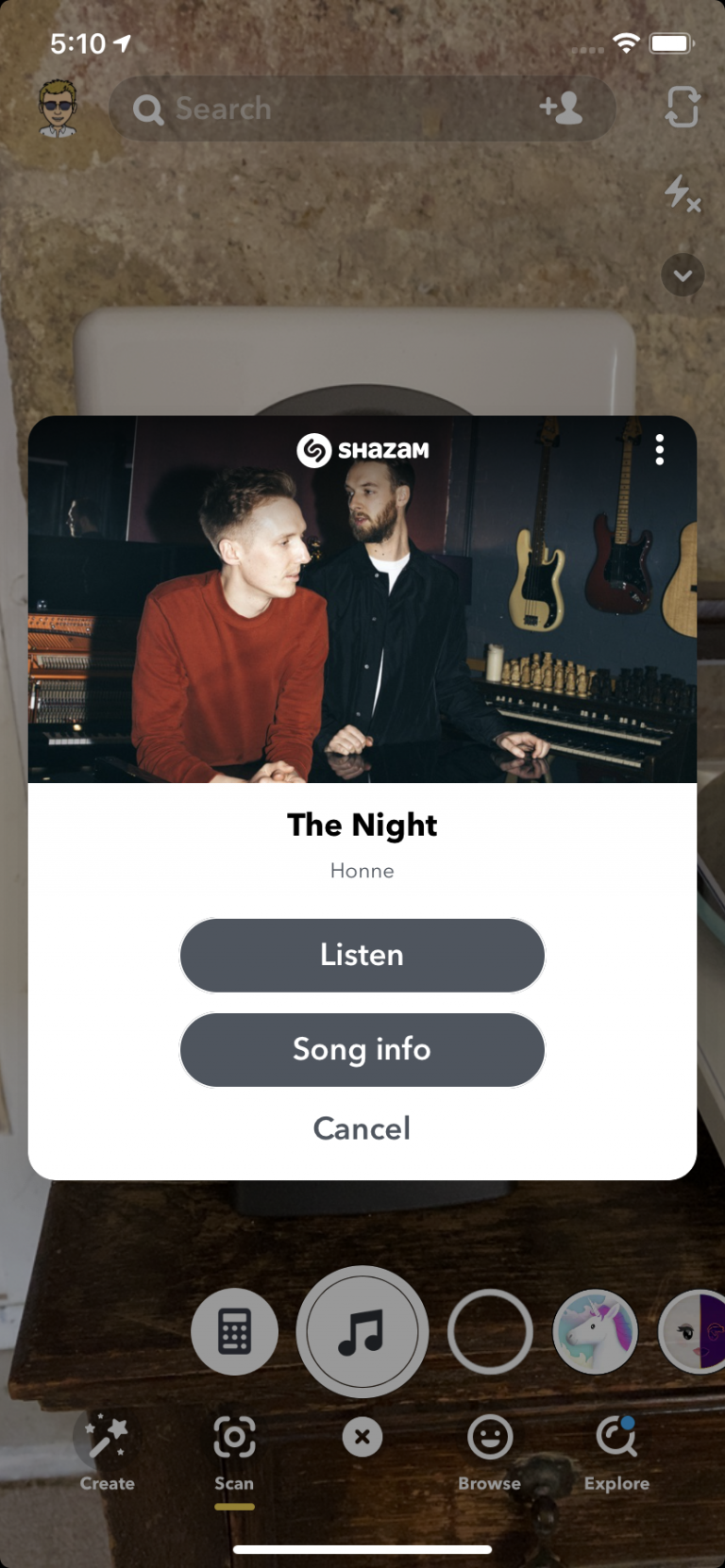 How to Shazam music in Snapchat - RouteNote Blog