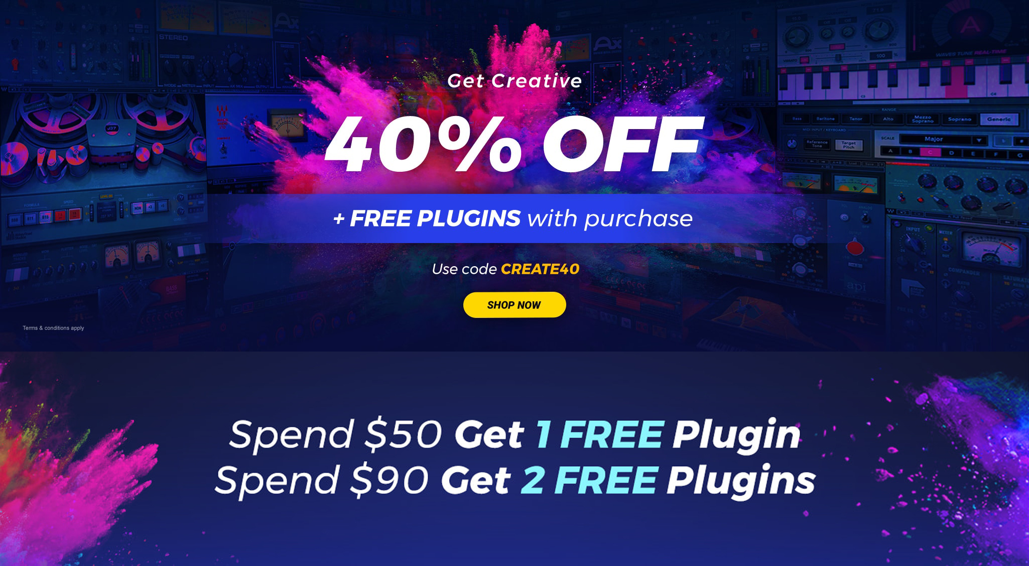 Waves ‘Get Creative’ sale offers 40% off everything and free plugins with orders